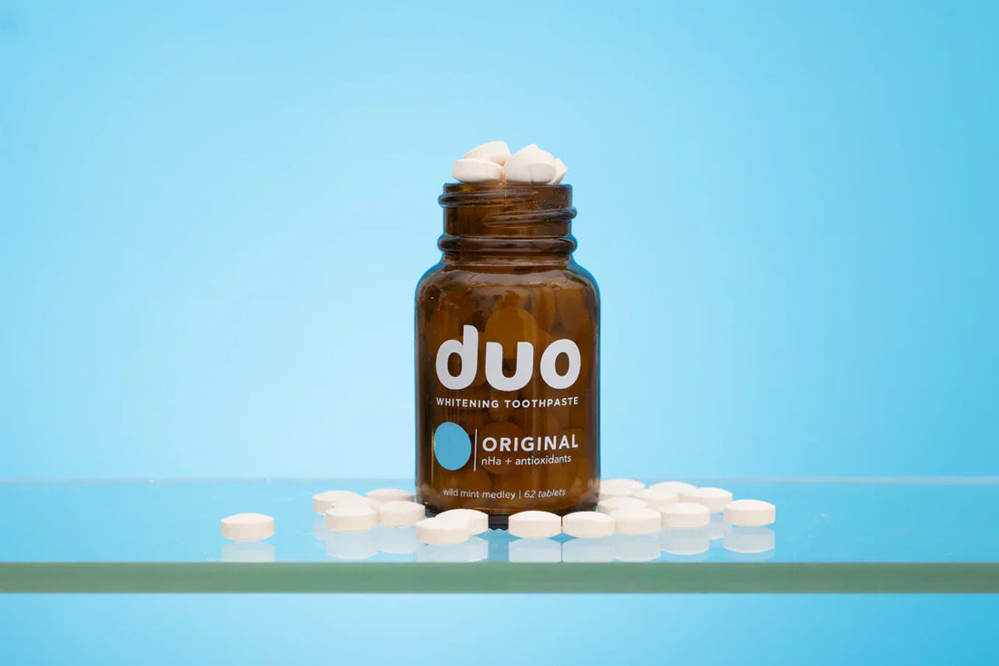 Duo Toothpaste is dentist formulated and made with nano-hydroxyapatite