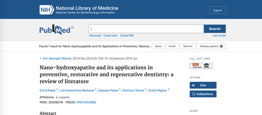 Scientific Article Review: Nano-hydroxyapatite and Its Applications in Preventive, Restorative, and Regenerative Dentistry