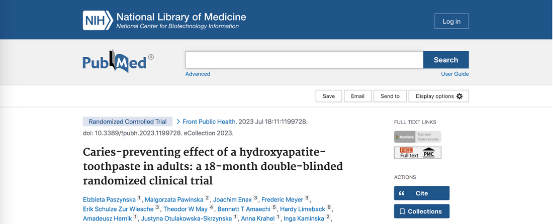 Caries-preventing effect of a hydroxyapatite-toothpaste in adults: a 18-month double-blinded randomized clinical trial