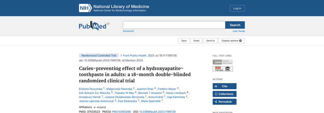 Caries-preventing effect of a hydroxyapatite-toothpaste in adults: a 18-month double-blinded randomized clinical trial