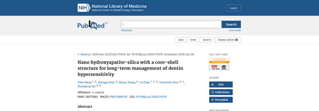 Nano Hydroxyapatite-Silica with a Core-Shell Structure for Long-Term Management of Dentin Hypersensitivity