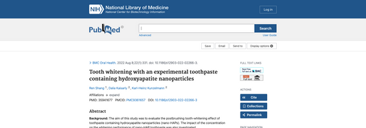 Tooth whitening with an experimental toothpaste containing hydroxyapatite nanoparticles