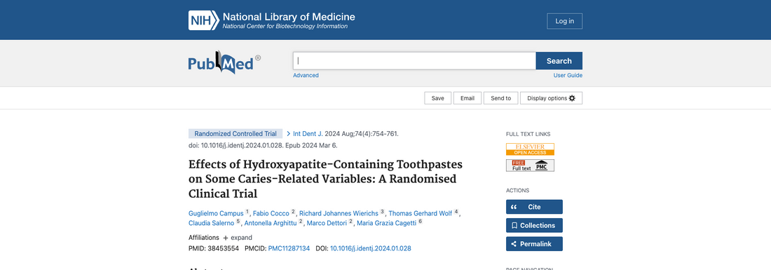 Effects of Hydroxyapatite-Containing Toothpastes on Some Caries-Related Variables: A Randomised Clinical Trial