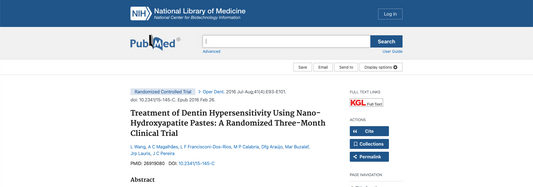 Treatment of Dentin Hypersensitivity Using Nano-Hydroxyapatite Pastes: A Randomized Three-Month Clinical Trial