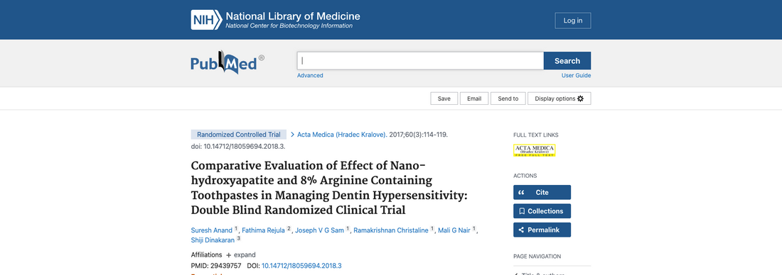Comparative Evaluation of Effect of Nano-hydroxyapatite and 8% Arginine Containing Toothpastes in Managing Dentin Hypersensitivity: Double Blind Randomized Clinical Trial