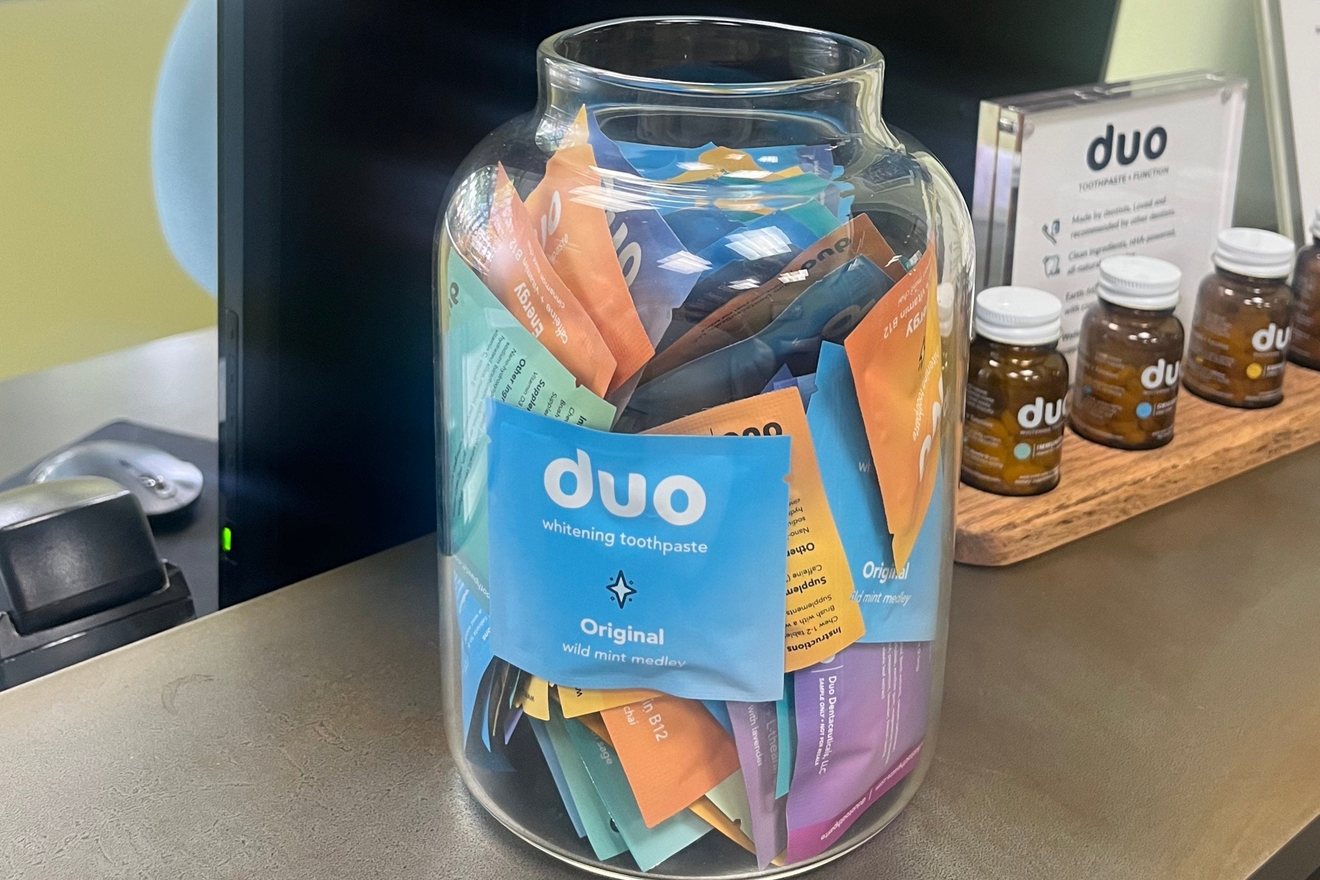 Toothpaste Sampling Cart Dental Office Sample Packs – Duo Toothpaste